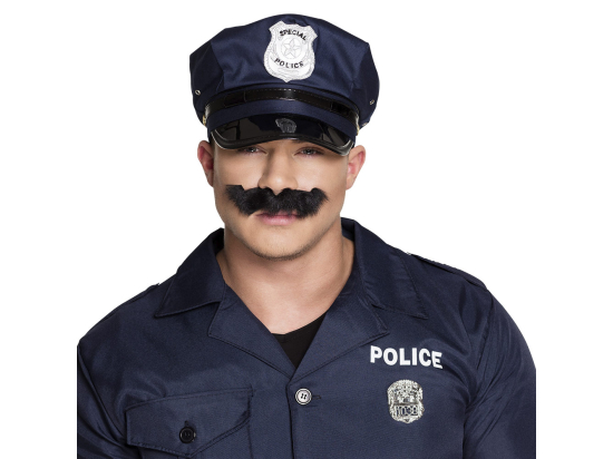 Moustache noir Police