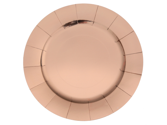 Sous assiette brillante Rose gold