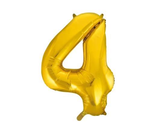 Foilballoon 34" no. 4 gold