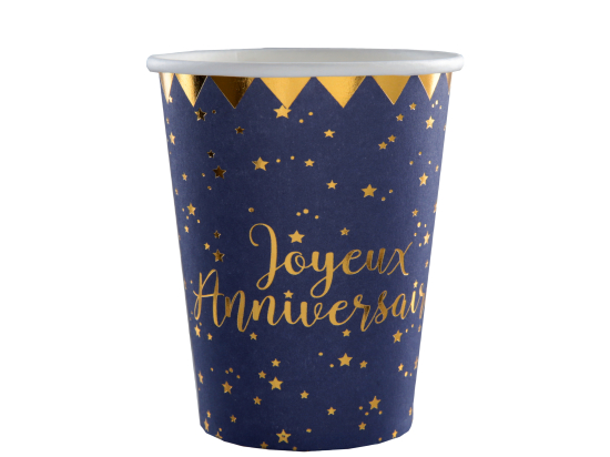 Gobelet Joyeux Anniversaire Bleu