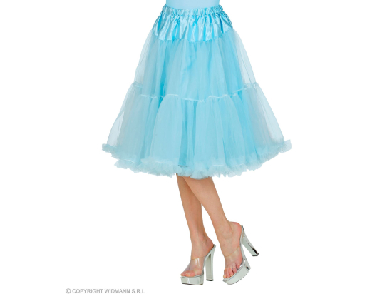 JUPE/JUPON EN TULLE BLEU AZUR 65 cm