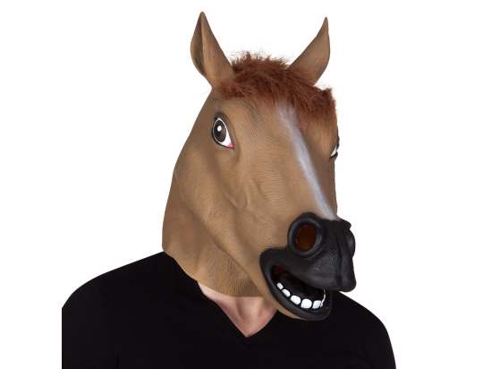 Pc. Masque tête latex Cheval