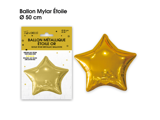 Ballon métallique Etoile