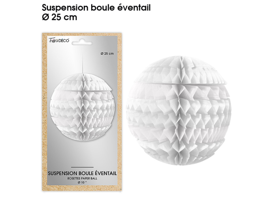 Suspension éventail - Eventail des couleurs : Blanc<br/>