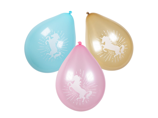 Set 6 Ballons en latex Licorne