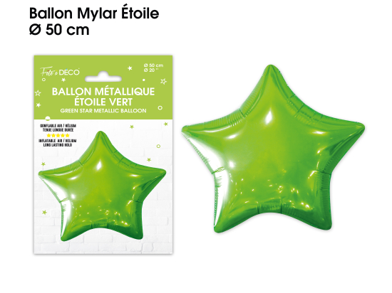 Ballon métallique Etoile