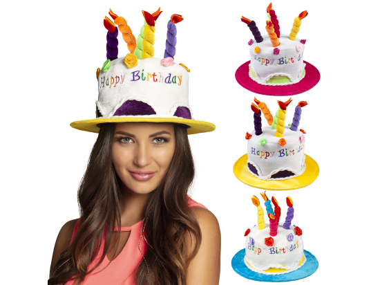 Chapeau Cream cake 'Happy Birthday'