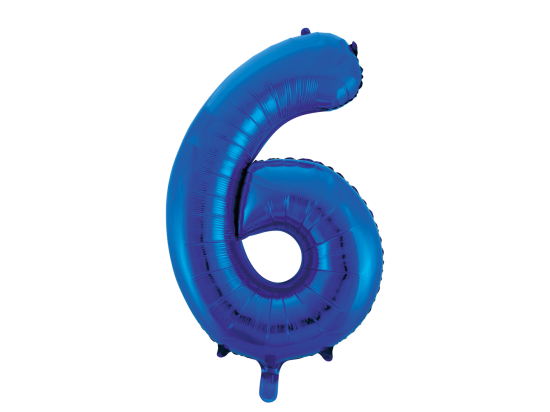 Foilballoon 34" no. 6 blue