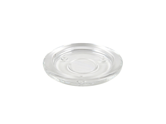 PHOTOPHORE EN VERRE TRANSPARENT ROND D10,5 x H1,5CM