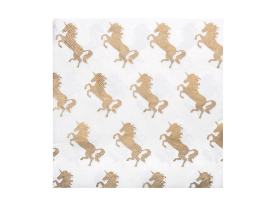 Set 20 Serviettes en papier Licorne