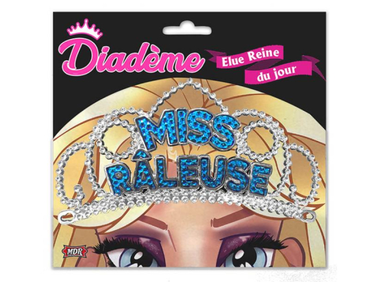 Diadème MISS Raleuse bleu