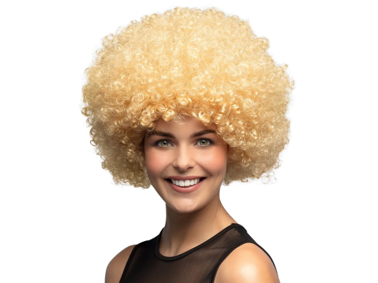 Perruque Afro Blonde