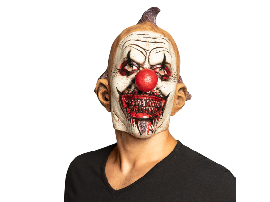 Masque tête latex Evil clown