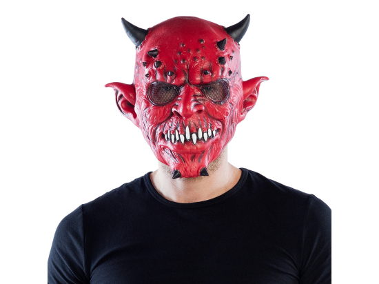 Pc. Masque tête latex Creepy devil