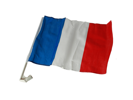 Drapeau pour voiture Tricolore France