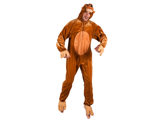 Costume adulte Singe peluche