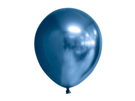 10 Mirror balloons 12" blue