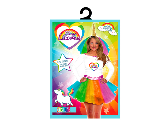 COSTUME MISS LICORNE/