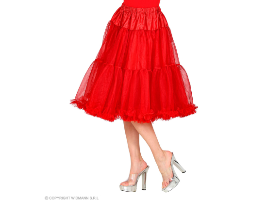 JUPE/JUPON EN TULLE ROUGE 65 cm