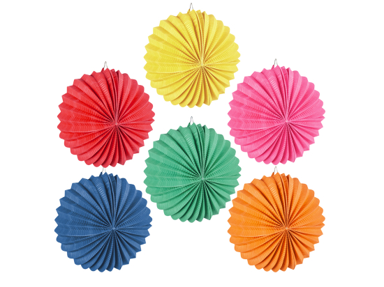 Set 12 Lanternes ballon en papier (22 cm)