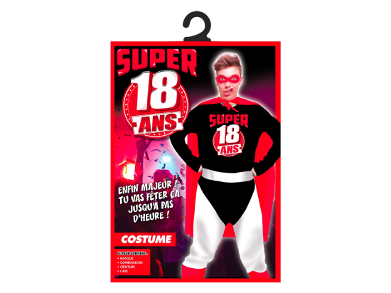 COSTUME SUPER 18 ANS HOMME