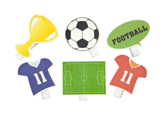 THEME FOOTBALL SUR PINCE (x 6)