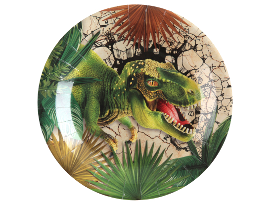 Assiette Dinosaure Multicolore