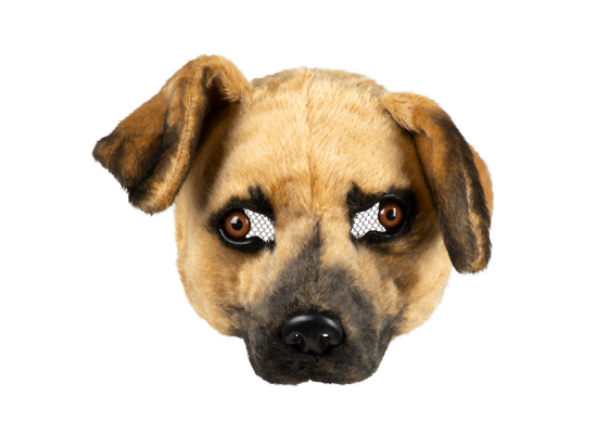 Demi-masque peluche Chien