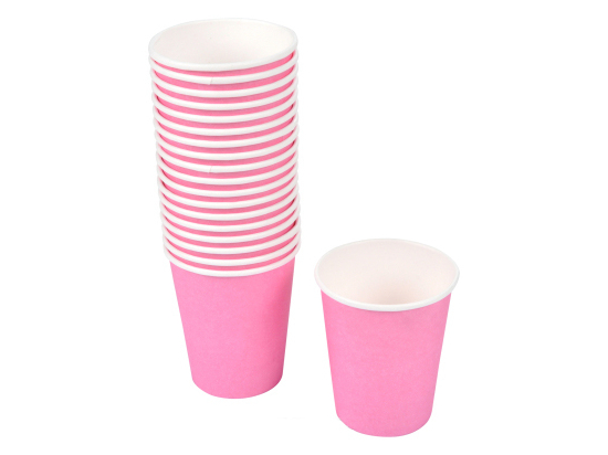 SET DE 20 GOBELETS VITAMINE EN CARTON 23CL ROSE