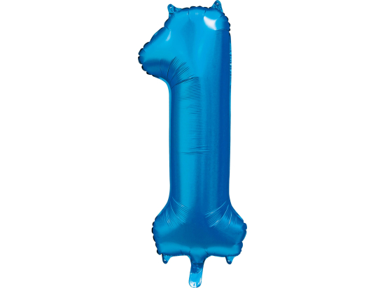 Foilballoon 34" no. 1 satin blue