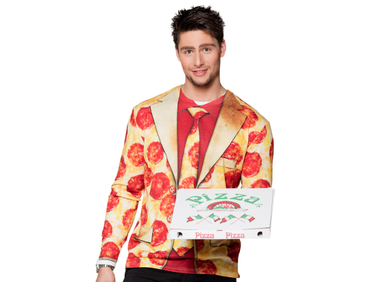 Chemise photoréaliste Pizza pepperoni