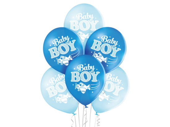 Ballons bleus Baby Boy 6 pcs