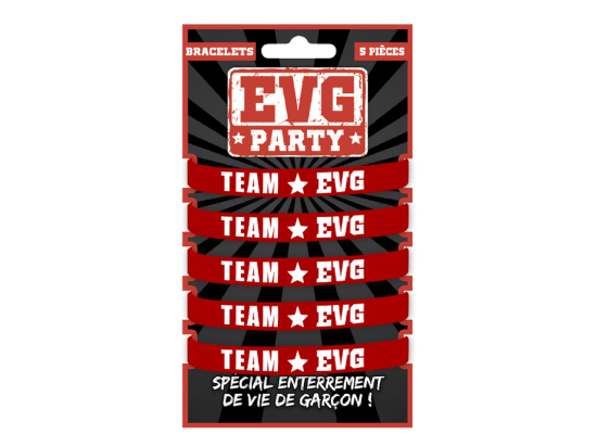 PACK 5 BRACELETS TEAM EVG