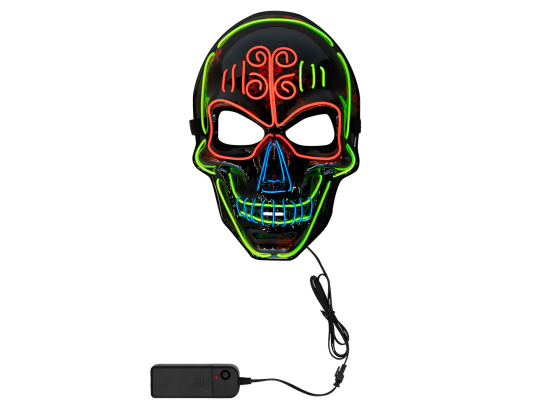 Masque lumineux LED Crâne Dia de los Muertos