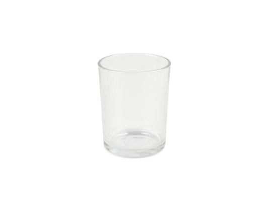 PHOTOPHORE VERRE TRANSPARENT D9,5*H12,5CM