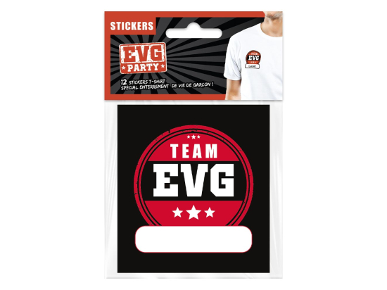 PACK 12 STICKERS TEXTILE EVG