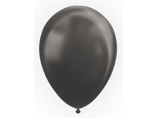 Ballon Noir - Effet Metallic