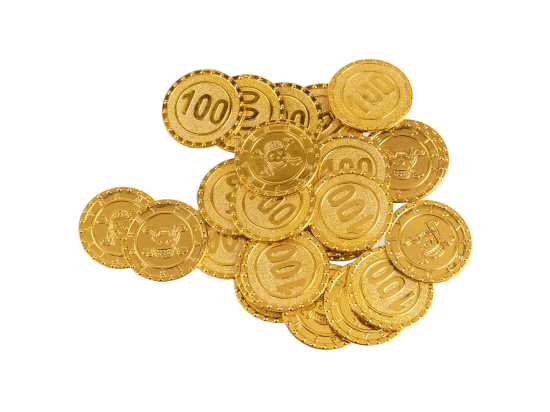 Set 24 pièces de monnaie de pirate