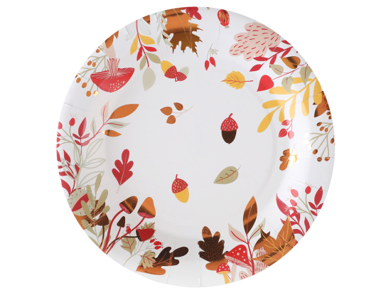 Assiette Automne Multicolore