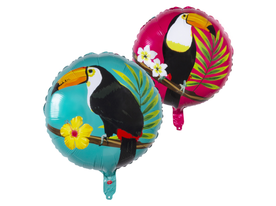 Ballon en aluminium Toucan Tropique