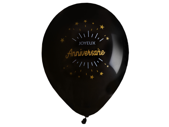 Ballon Anniversaire Etincelant Or