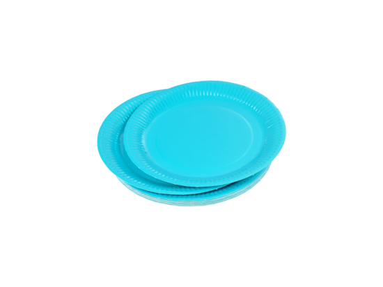 SET DE 20 ASSIETTES VITAMINE EN CARTON D18CM BLEU SANS FILM PLASTIQUE