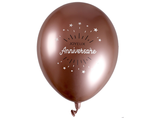 Ballon Anniversaire Etincelant rose gold Rose gold