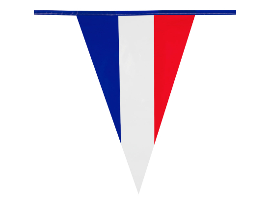 Guirlande de fanions Tricolore France