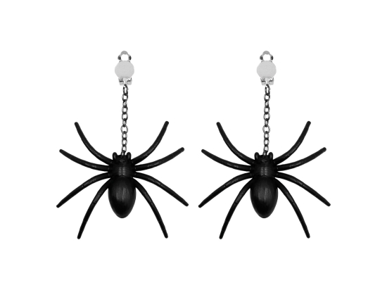 Boucles d'Oreilles Araignée avec Clips