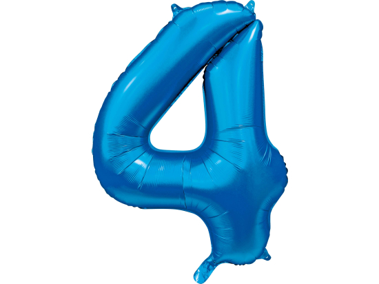 Foilballoon 34" no. 4 satin blue