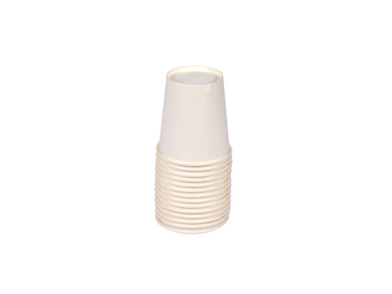 SET DE 50 GOBELETS EN CARTON 20CL BLANC