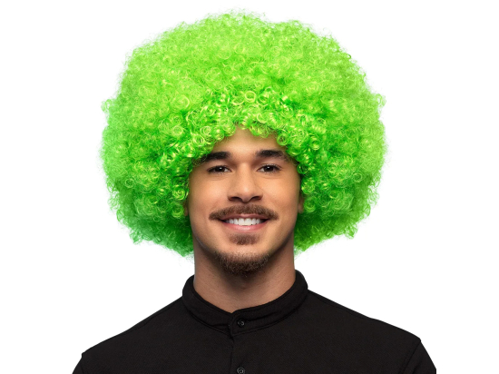 Perruque Afro Verte