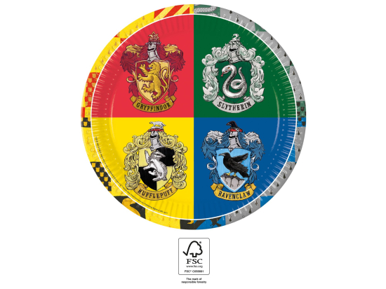 8 Paper Plates Large 23cm - Harry Potter