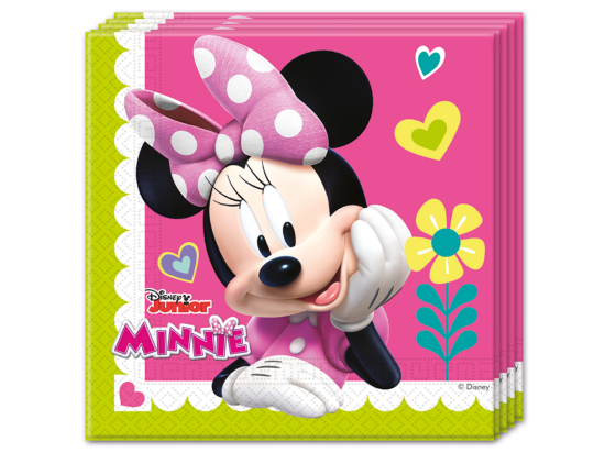 20 Serviettes en papier 2-plis 33x33cm  - Minnie Happy Helpers